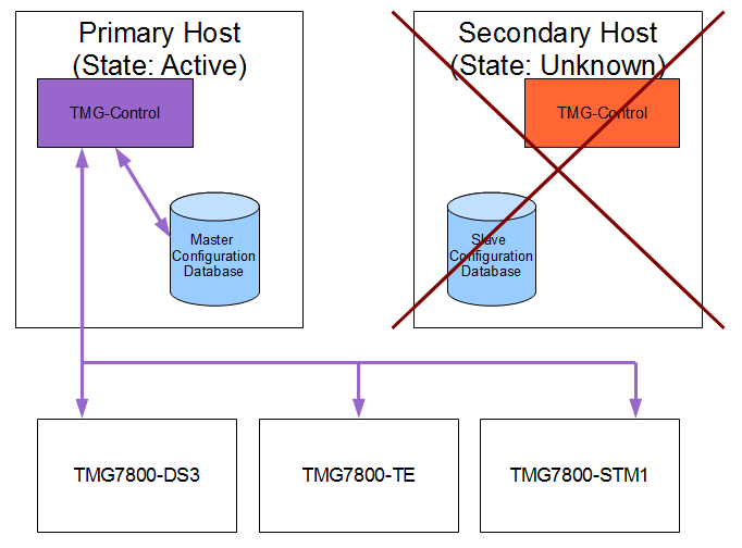 Host redundancy state after losing the secondary host