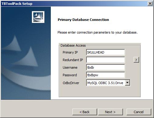 Toolpack Primary Database Pane Screen Release 2-4