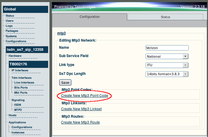 Web Portal v2.3 Create MTP3 Point Code.png